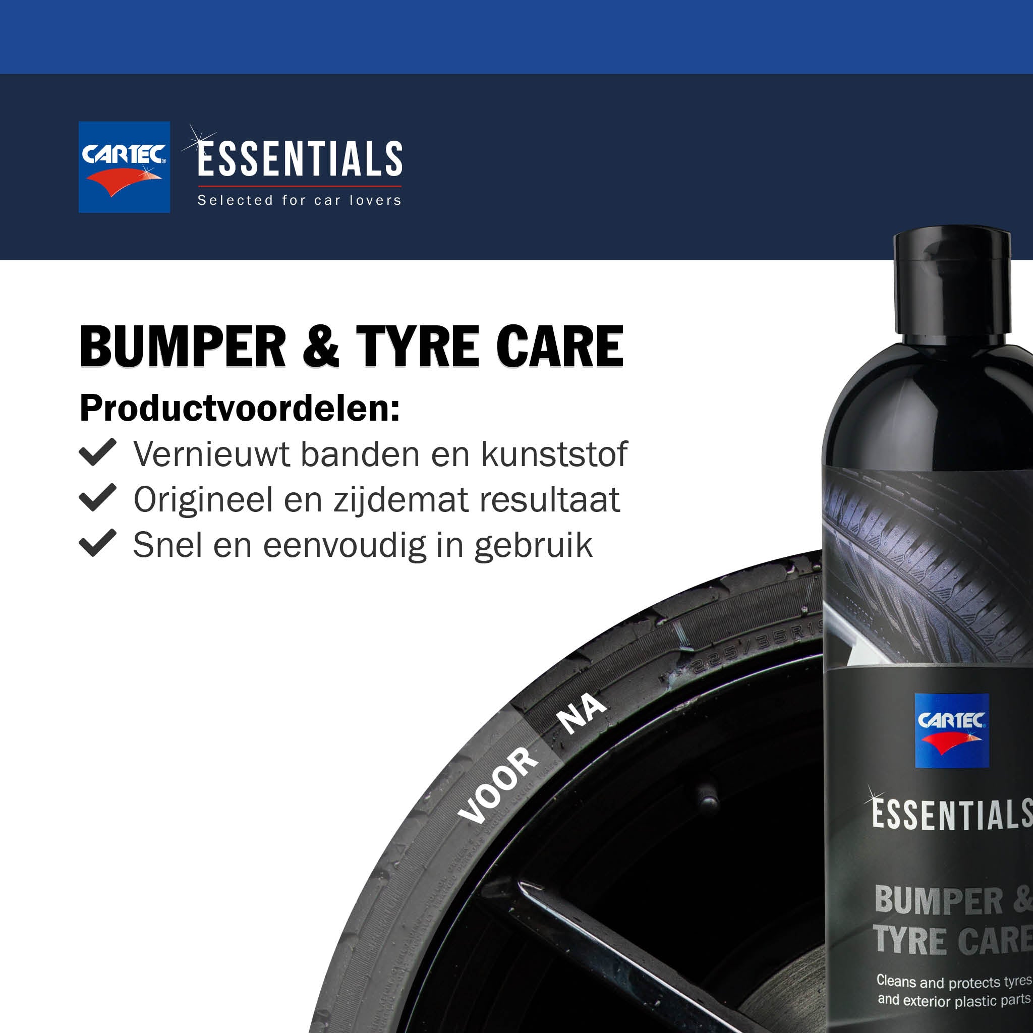 Bumper & Tyre Care 500ml | Bandenzwart